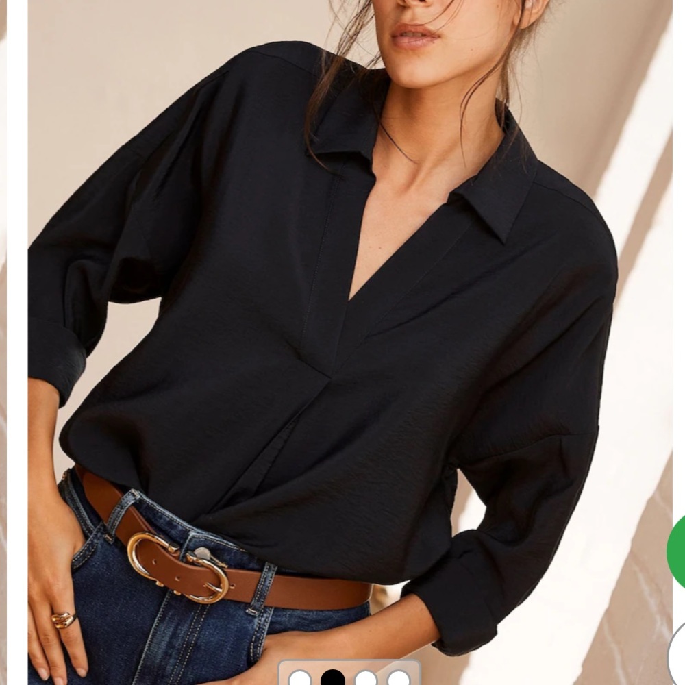 Mint Velvet Blue Long Sleeve Tunic Shirt
